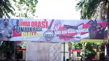 Polda Kalbar Buka lomba Orasi Unjuk Rasa Dalam Rangka Memperingati Hari Hak Asasi Manusia
