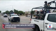 Comienza operaciones Batallón Turístico en Quintana Roo