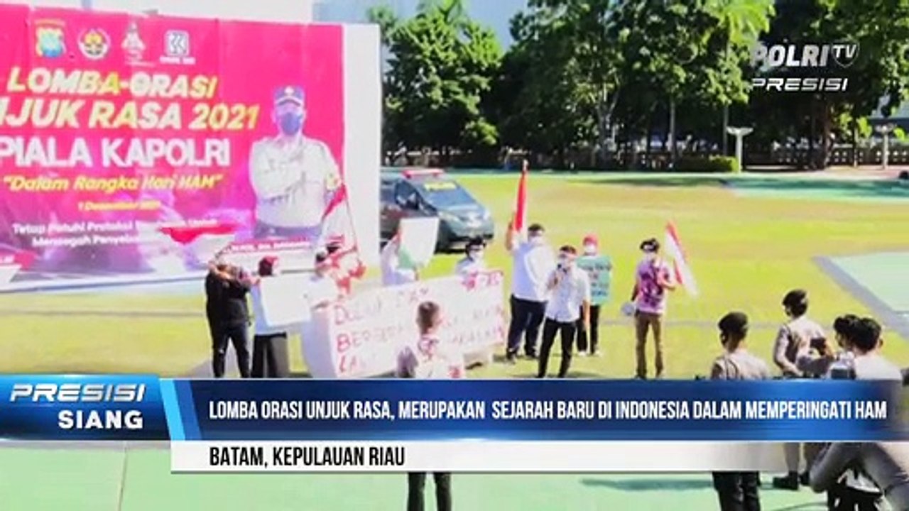 Penutupan Lomba Orasi Unjuk Rasa 2021 Piala Kapolri Polda Kepri