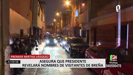 Скачать видео: Mirtha Vásquez anunció que Castillo dará lista de las personas con las que se reunió en Breña