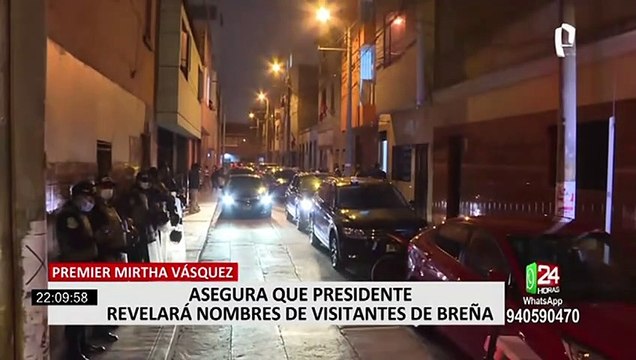 Mirtha Vásquez anunció que Castillo dará lista de las personas con las que se reunió en Breña