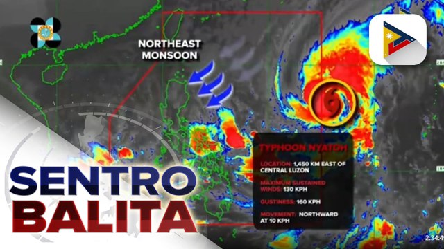 PTV INFO WEATHER: Bagyo na may int'l name na 'Nyatoh,' lumakas pa at isa nang typhoon