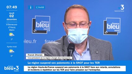 Retards et annulations à la SNCF : " C'est de pire en pire", dénonce Franck Dhersin