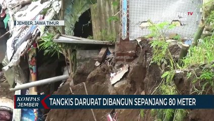 Pembatas Sungai Rusak, 5 Rumah Warga Terancam Ambrol