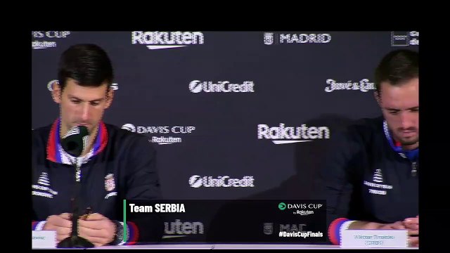 Coupe Davis 2021 - Novak Djokovic : I support fully WTA's stance because we don't have enough information about Shuai Peng and her well-being, and her health is of the utmost importance