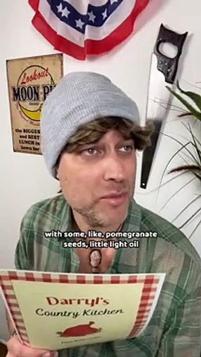 Hipster at a Country Restaurant
