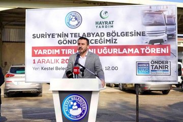 Kestel Belediyesi'nden Suriye'ye 4 yardım TIR'ı