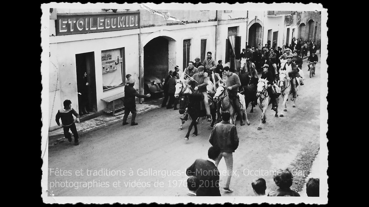Fêtes 1970 à 2016 traditionnelles de mai et novembre à Gallargues-le-Montueux  - Gard - Occitanie