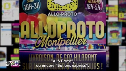 Des bonbonnes qui se commandent en ligne et se vendent comme du shit... les intoxications au protoxyde d'azote, ou gaz hilarant, explosent en France