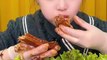 Yummy ASMR Chinese Mukbang Eating Spicy Braised Pork Belly, Pork Leg , Pork Ribs #3