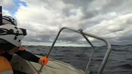 Japanese coast guard rescues man after boat capsizes
