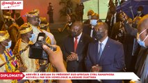 Diplomatie : Arrivée à Abidjan du Président sud-africain Cyril Ramaphosa accueilli par son homologue Alassane Ouattara