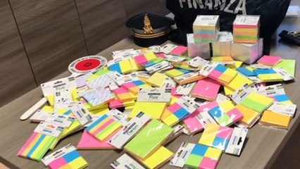 Monza, sequestrati oltre 12 milioni di “Post-it” falsi (02.12.21)