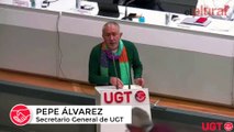 Pepe Álvarez (UGT) valora los datos de paro y afiliación: “Es extraordinariamente positivo