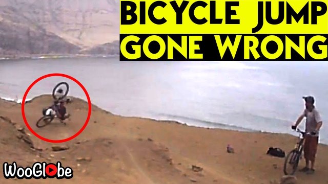 'Dusty ending does the dirt on bicycle rider *Epic bike jump fail* '