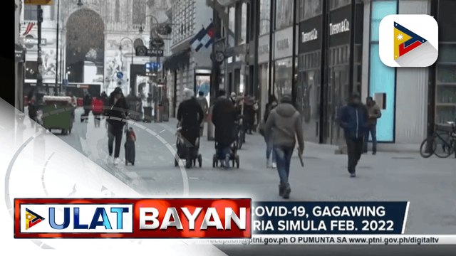 Pagbabakuna vs. COVID-19, gagawing mandatory sa Austria simula Feb. 2022 South Africa, pinag-aaralang gawing mandatory ang bakuna sa mga manggagawa at pagpasok sa pampublikong lugar California, nakapagtala ng unang kaso ng Omicron variant Indibidwal na