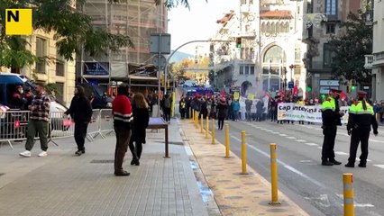 Manifestació d'interins a Barcelona
