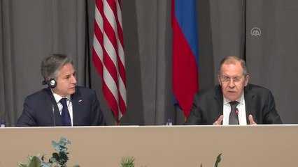 Blinken ve Lavrov Ukrayna'daki krizi görüşmek üzere İsveç'te bir araya geldi