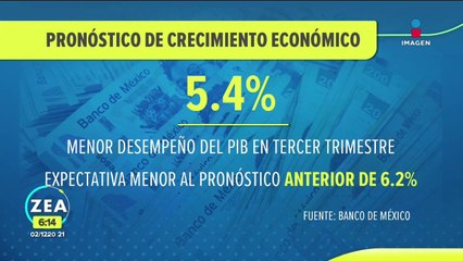 Banxico ajusta pronóstico de crecimiento para la economía nacional