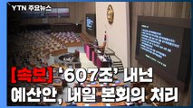 [속보] '607조' 내년 예산안 내일 오전 9시 본회의에서 처리 / YTN