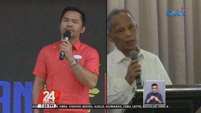 PDP-Laban Cusi Faction Sec. Gen. Matibag, sinabihan si Sen. Pacquiao na tutukan na lang palakasin ang kampanya nito kaysa awayin ang isang hindi kandidato | 24 Oras