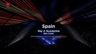 Spanien ~ Spain | Blas Cantó | Voy a quedarme | Final | Eurovision Song Contest 2021 | DR1 ~ Danmarks Radio
