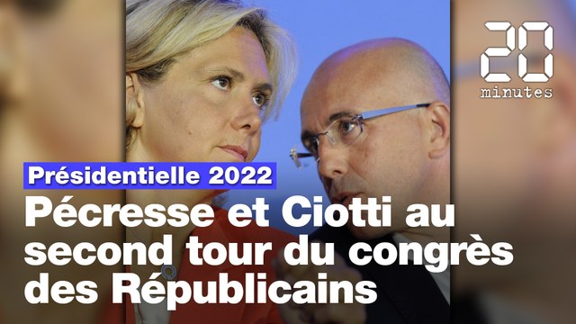 Primaire LR: Eric Ciotti et Valérie Pécresse remportent le premier tour