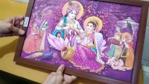 Unboxing and Review of Radhe Krishna UV Coated Home Decorative Gift Item Framed Painting 12 inch X 18 inch Thank You Gifts