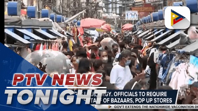MMDA urges LGUs to require vaccination of staff in bazaars, pop-up stores | via @Clay Pardilla
