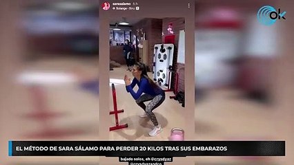 El método de Sara Sálamo para perder 20 kilos tras sus embarazos