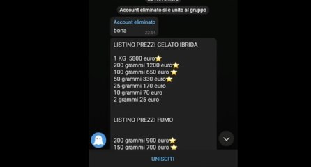 Piazza di spaccio in chat con listino prezzi e immagini illustrative: 21 indagati, di cui 13 minorenni (02.12.21)