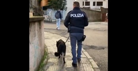 Nuoro - Controlli antidroga della Polizia in scuole, fermate autobus e piazze (02.12.21)