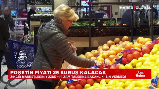 Zincir marketlerin poşete yüzde 100 zam talebine bakanlık son noktayı koydu