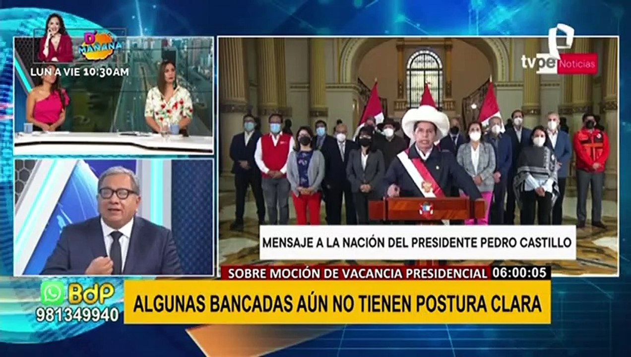 Congreso llegaría a los 52 votos para lograr debate por vacancia presidencial