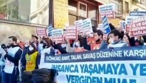 İstanbul’da asgari ücret eylemi: İnsanca yaşamaya yetecek asgari ücretle güvenceli çalışma istiyoruz