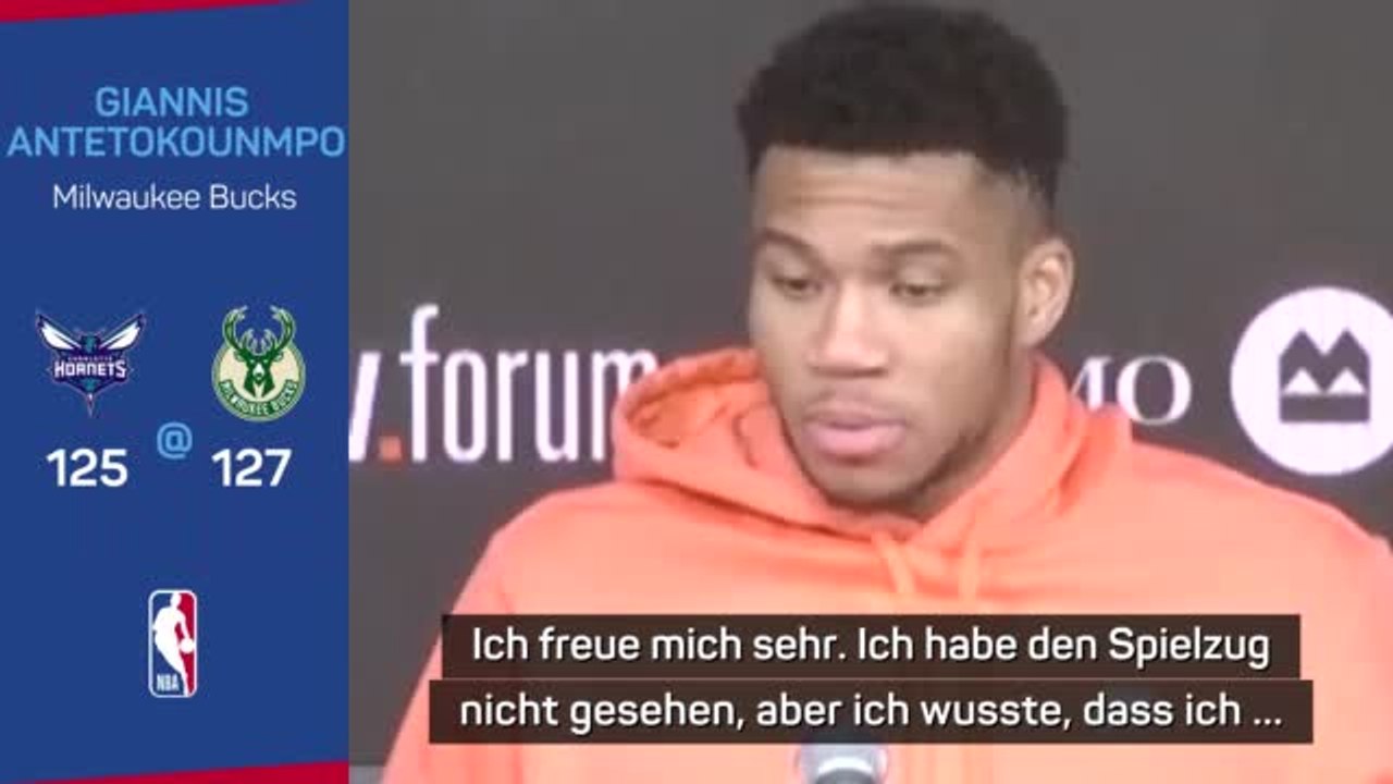 Giannis scherzt: “Vielleicht werde ich alt”