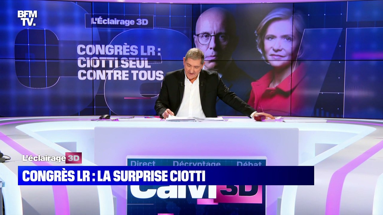 Congrès LR: Éric Ciotti seul contre tous - 02/12