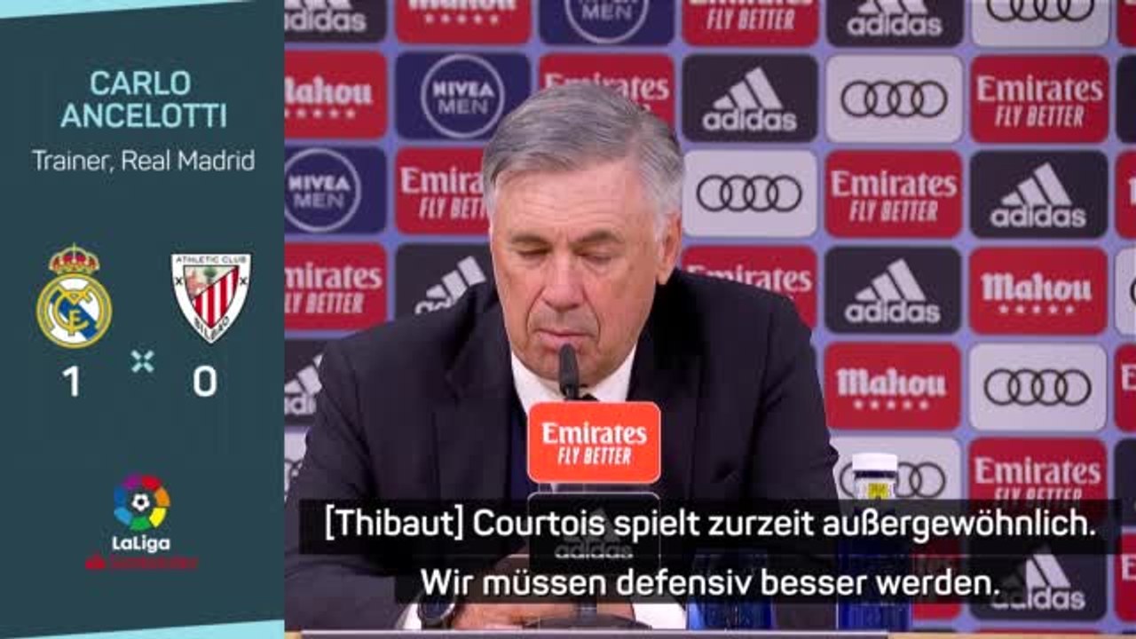 Ancelotti: “Courtois einer der besten Torhüter”