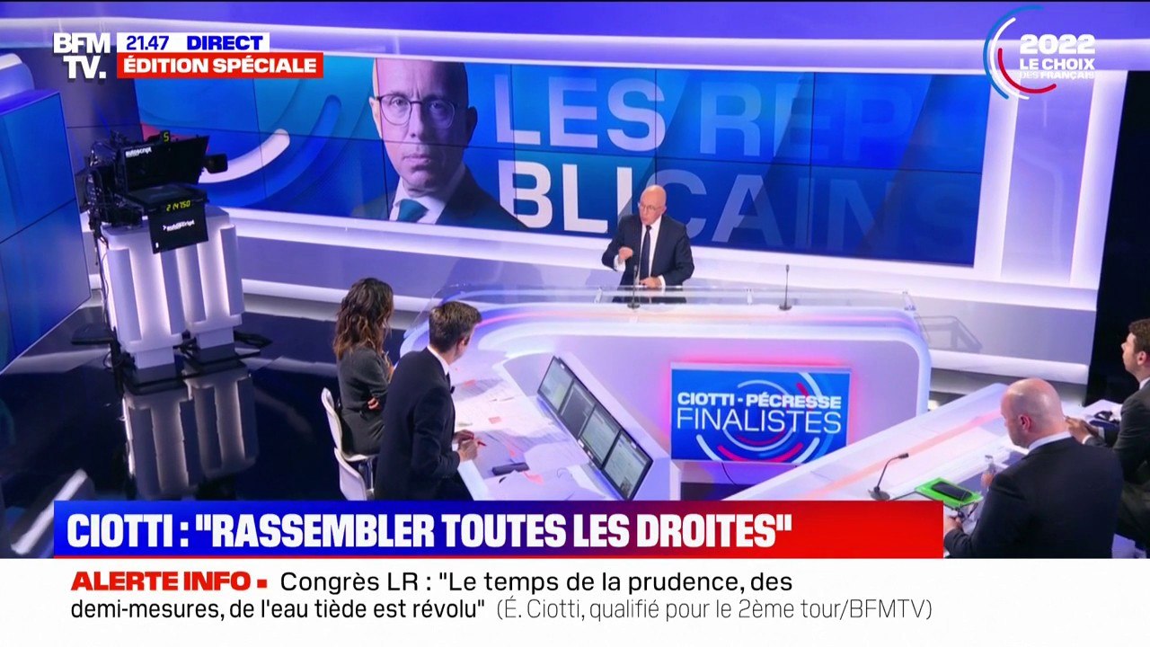 "C'est vers moi que pourrait s'effectuer le rassemblement" de la droite: Éric Ciotti appelle les électeurs d'Éric Zemmour à le rejoindre
