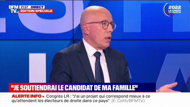 Éric Ciotti: Je crois que si [mes] orientations ne sont pas reprises, nous n'aurons aucune chance de gagner