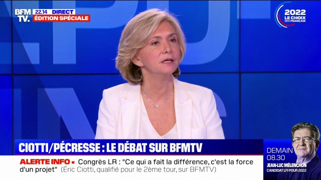 Valérie Valérie Pécresse: Les sujets régaliens sont majeurs dans mon programme parce que je veux ramener l'ordre