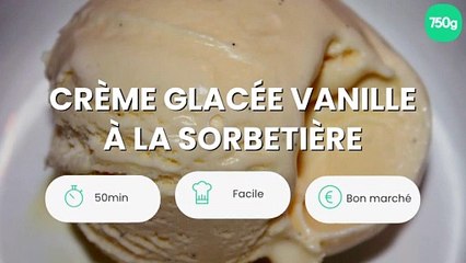 Crème glacée vanille à la sorbetière