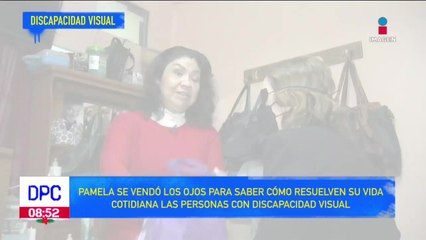 Hilda muestra cómo es vivir con una discapacidad visual