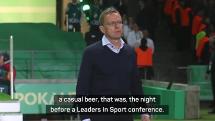 Dyche once 'chewed the fat' with Rangnick over a beer