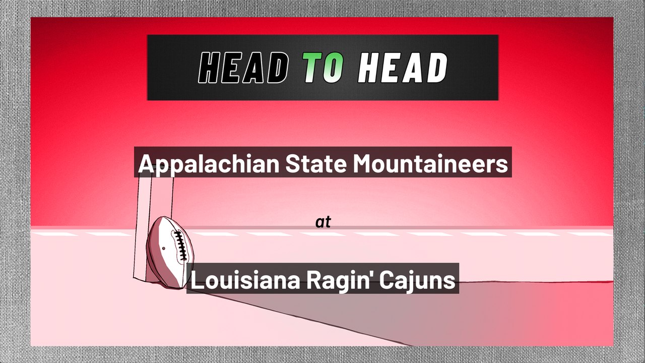 Appalachian State Mountaineers at Louisiana Ragin' Cajuns: Over/Under