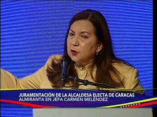 Pdte. Maduro acompañó a la Alcaldesa de Caracas, Carmen Meléndez, a su acto de Juramentación