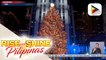 Giant Christmas tree sa Rockfeller Center sa New York City, pinailawan na