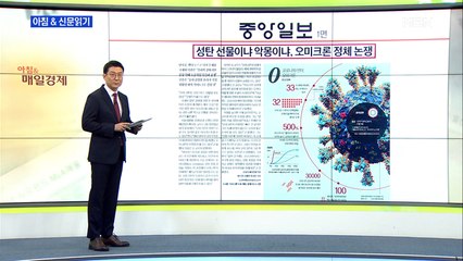 신문브리핑 1 "성탄 선물이냐 악몽이냐, 오미크론 정체 논쟁" 외 주요기사