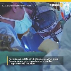 Pacientes de Covid-19 terminan requiriendo trasplante de pulmón