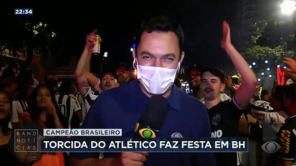 O Band Notícias acompanhou a festa da torcida do Atlético Mineiro, campeão brasileiro.